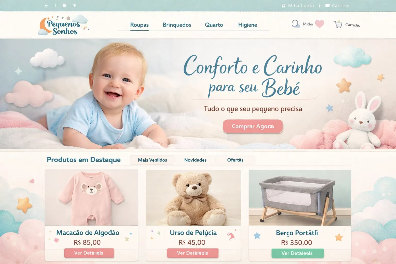Exemplo de área de membros Hotmart