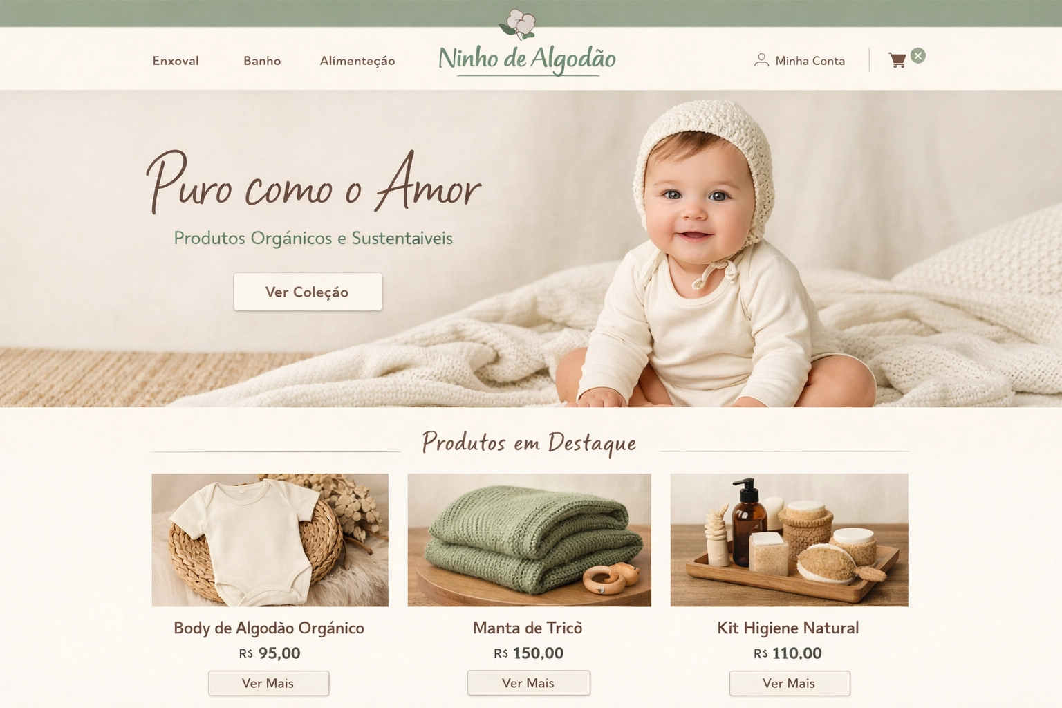 Foto de ecommerce de bebe