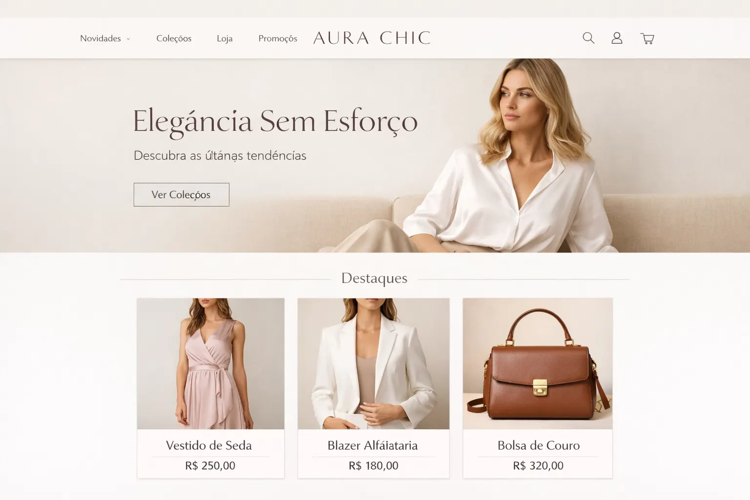 Exemplo de loja virtual com Hotmart